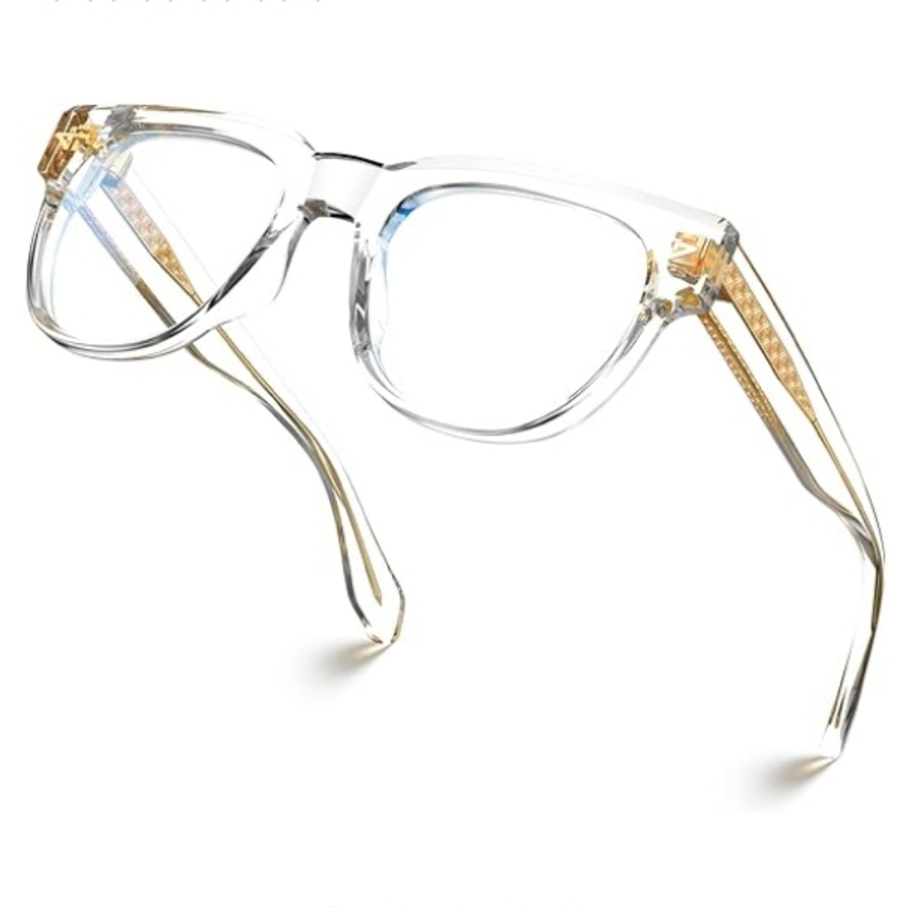 Square Blue Light Blocking Glasses Anti Glare Computer Clear Frame Eyeglasses